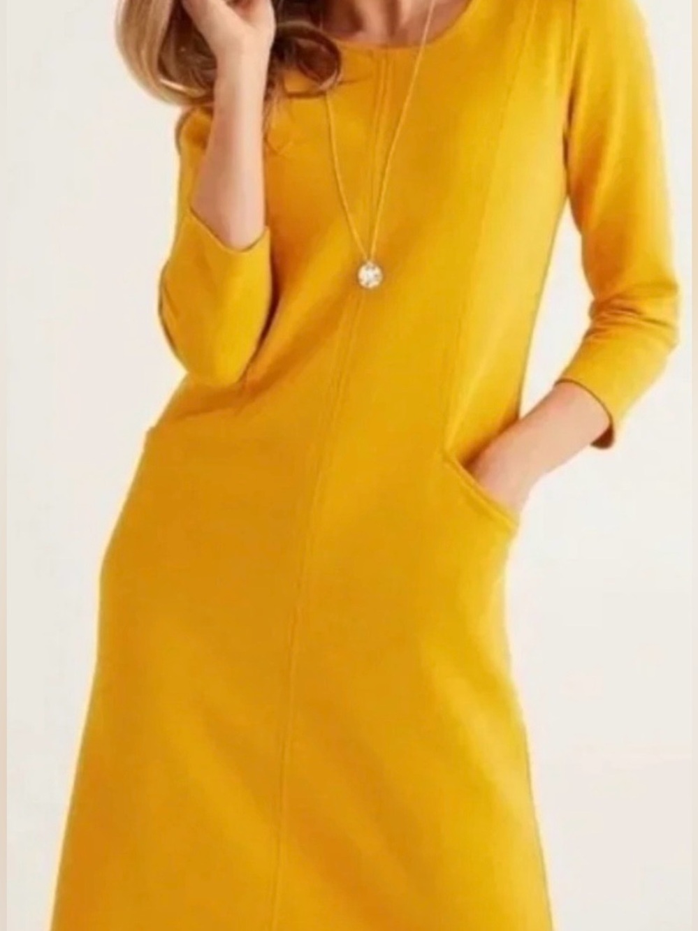 Boden yellow dress. Its an 8L